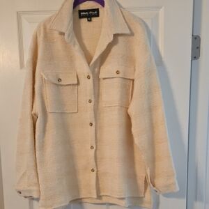 White Birch Cream Jacket with Black Label